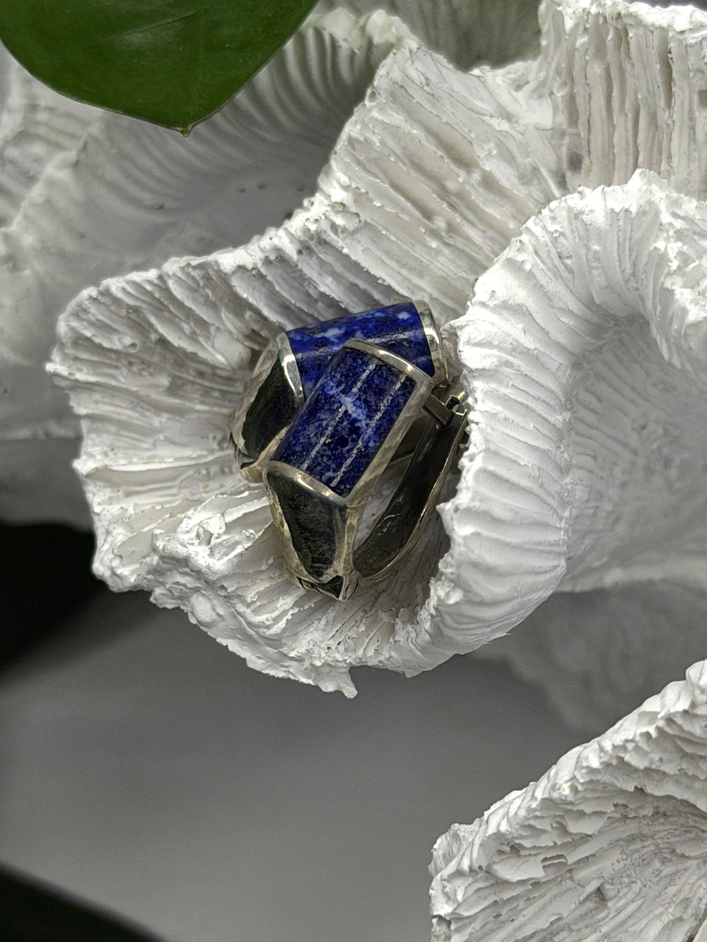 Vintage 925 Sterling Silver Sodalite Earrings
